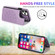 iPhone 11 Pro Max Double Buckle Mandala Pattern PU+TPU Protective Case with Card Slots & Holder & Photo Frame  - Purple