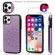 iPhone 11 Pro Max Double Buckle Mandala Pattern PU+TPU Protective Case with Card Slots & Holder & Photo Frame  - Purple