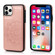 iPhone 11 Pro Max Double Buckle Mandala Pattern PU+TPU Protective Case with Card Slots & Holder & Photo Frame  - Rose Gold