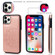 iPhone 11 Pro Max Double Buckle Mandala Pattern PU+TPU Protective Case with Card Slots & Holder & Photo Frame  - Rose Gold