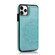 iPhone 11 Pro Max Double Buckle Mandala Pattern PU+TPU Protective Case with Card Slots & Holder & Photo Frame  - Green
