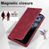 iPhone 11 Pro Max LC.IMEEKE RFID Anti-theft Leather Phone Case - Red