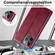 iPhone 11 Pro Max LC.IMEEKE RFID Anti-theft Leather Phone Case - Red