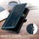 iPhone 11 Pro Max GQUTROBE RFID Blocking Oil Wax Leather Case  - Blue