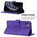 iPhone 11 Pro Max Crossbody 3D Embossed Flip Leather Phone Case  - Purple