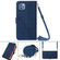 iPhone 11 Pro Max Crossbody 3D Embossed Flip Leather Phone Case  - Blue