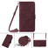 iPhone 11 Pro Max Crossbody 3D Embossed Flip Leather Phone Case  - Wine Red