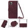 iPhone 11 Pro Max Crossbody 3D Embossed Flip Leather Phone Case  - Wine Red