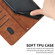 iPhone 11 Pro Max Skin Feel Stripe Pattern Leather Phone Case with Lanyard - Brown