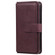 iPhone 11 Pro Max Multifunctional Magnetic Copper Buckle Horizontal Flip Solid Color Leather Case with 10 Card Slots & Wallet & Holder & Photo Frame - Wine Red