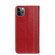 iPhone 11 Pro Max Grid Texture Magnetic PU + TPU Horizontal Flip Leather Case with Holder & Card Slot iPhone 11 Pro - Red