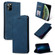iPhone 11 Pro Max Retro Skin Feel Business Magnetic Horizontal Flip Leather Case  - Navy Blue