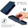 iPhone 11 Pro Max Retro Skin Feel Business Magnetic Horizontal Flip Leather Case  - Navy Blue