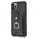 iPhone 11 Pro Max BF27 Metal Ring Card Bag Holder Phone Case - Black