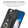 iPhone 11 Pro Max BF27 Metal Ring Card Bag Holder Phone Case - Black