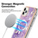 iPhone 11 Pro Max Marble Pattern Dual-side IMD Magsafe TPU Phone Case - Purple 002