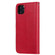 iPhone 11 Pro Max Solid Color Horizontal Flip Protective Case with Holder & Card Slots & Wallet & Photo Frame & Lanyard - Red