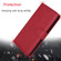 iPhone 11 Pro Max Solid Color Horizontal Flip Protective Case with Holder & Card Slots & Wallet & Photo Frame & Lanyard - Red