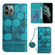 iPhone 11 Pro Max Crossbody Football Texture Magnetic PU Phone Case  - Light Blue