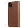 iPhone 11 Pro Max Solid Color Horizontal Flip Protective Case with Holder & Card Slots & Wallet & Photo Frame & Lanyard - Brown