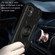 iPhone 11 Pro Max Shockproof Silicone + PC Protective Case with Dual-Ring Holder  - Black