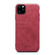 iPhone 11 Pro Max Card Slots Full Coverage PU+TPU Phone Case  - Red