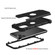 iPhone 11 Pro Max PC+ Silicone Three-piece Anti-drop Mobile Phone Protective Back Cover - Black