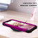 iPhone 11 Pro Max PC+ Silicone Three-piece Anti-drop Mobile Phone Protective Back Cover - Drak purple