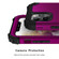 iPhone 11 Pro Max PC+ Silicone Three-piece Anti-drop Mobile Phone Protective Back Cover - Drak purple