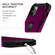 iPhone 11 Pro Max PC+ Silicone Three-piece Anti-drop Mobile Phone Protective Back Cover - Drak purple