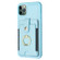 iPhone 11 Pro Max BF27 Metal Ring Card Bag Holder Phone Case - Blue