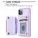 iPhone 11 Pro Max BF27 Metal Ring Card Bag Holder Phone Case - Purple