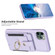 iPhone 11 Pro Max BF27 Metal Ring Card Bag Holder Phone Case - Purple