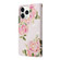 iPhone 11 Pro Max Bronzing Painting RFID Leather Case - Rose Flower