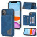 iPhone 11 Pro Max Line Card Holder Phone Case  - Blue