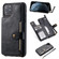 iPhone 11 Pro Max Buckle Zipper Shockproof Protective Case with Holder & Card Slots & Wallet & Lanyard & Photos Frame - Gray