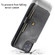 iPhone 11 Pro Max Buckle Zipper Shockproof Protective Case with Holder & Card Slots & Wallet & Lanyard & Photos Frame - Black