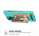 iPhone 11 Pro Max ZM06 Card Bag TPU + Leather Phone Case  - Cyan