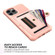 iPhone 11 Pro Max ZM06 Card Bag TPU + Leather Phone Case  - Pink