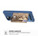iPhone 11 Pro Max ZM06 Card Bag TPU + Leather Phone Case  - Blue