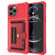 iPhone 11 Pro Max ZM06 Card Bag TPU + Leather Phone Case  - Red