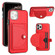 iPhone 11 Pro Max Shockproof Leather Phone Case with Card Holder - Red