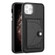 iPhone 11 Pro Max Shockproof Leather Phone Case with Card Holder - Black