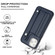 iPhone 11 Pro Max Shockproof Leather Phone Case with Wrist Strap - Blue