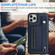 iPhone 11 Pro Max Shockproof Leather Phone Case with Wrist Strap - Blue