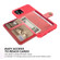 iPhone 11 Pro Max Magnetic Wallet Card Bag Leather Case  - Red