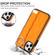 iPhone 11 Pro Max Non-slip Full Coverage Ring PU Phone Case with Wristband - Orange