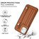 iPhone 11 Pro Max Shockproof Leather Phone Case with Wrist Strap - Brown