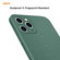 iPhone 11 Pro Max Hat-Prince ENKAY ENK-PC0662 Liquid Silicone Straight Edge Shockproof Protective Case + 0.26mm 9H 2.5D Full Glue Full Coverage Tempered Glass Protector Film - Light Green