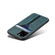 iPhone 11 Pro Max Denior DV Elastic Card PU Back Cover Phone Case - Blue